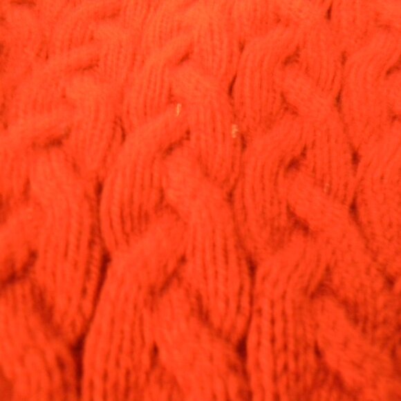 Christmas stocking red cable knit "D" monogram Kohl's 18" - Picture 4 of 4